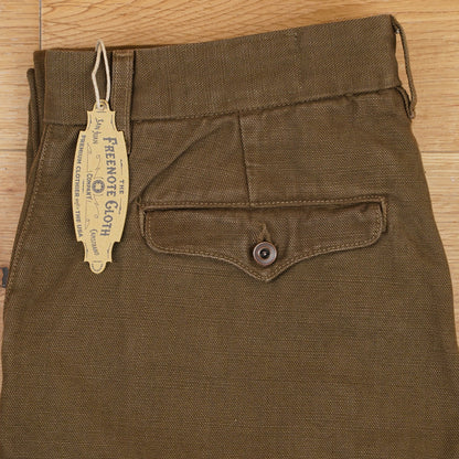 Freenote Cloth Workers Chino - 14oz Slub - Army