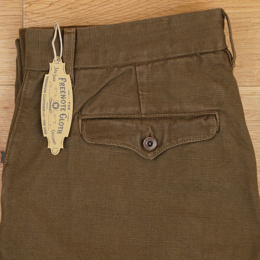 Freenote Cloth Workers Chino - 14oz Slub - Army