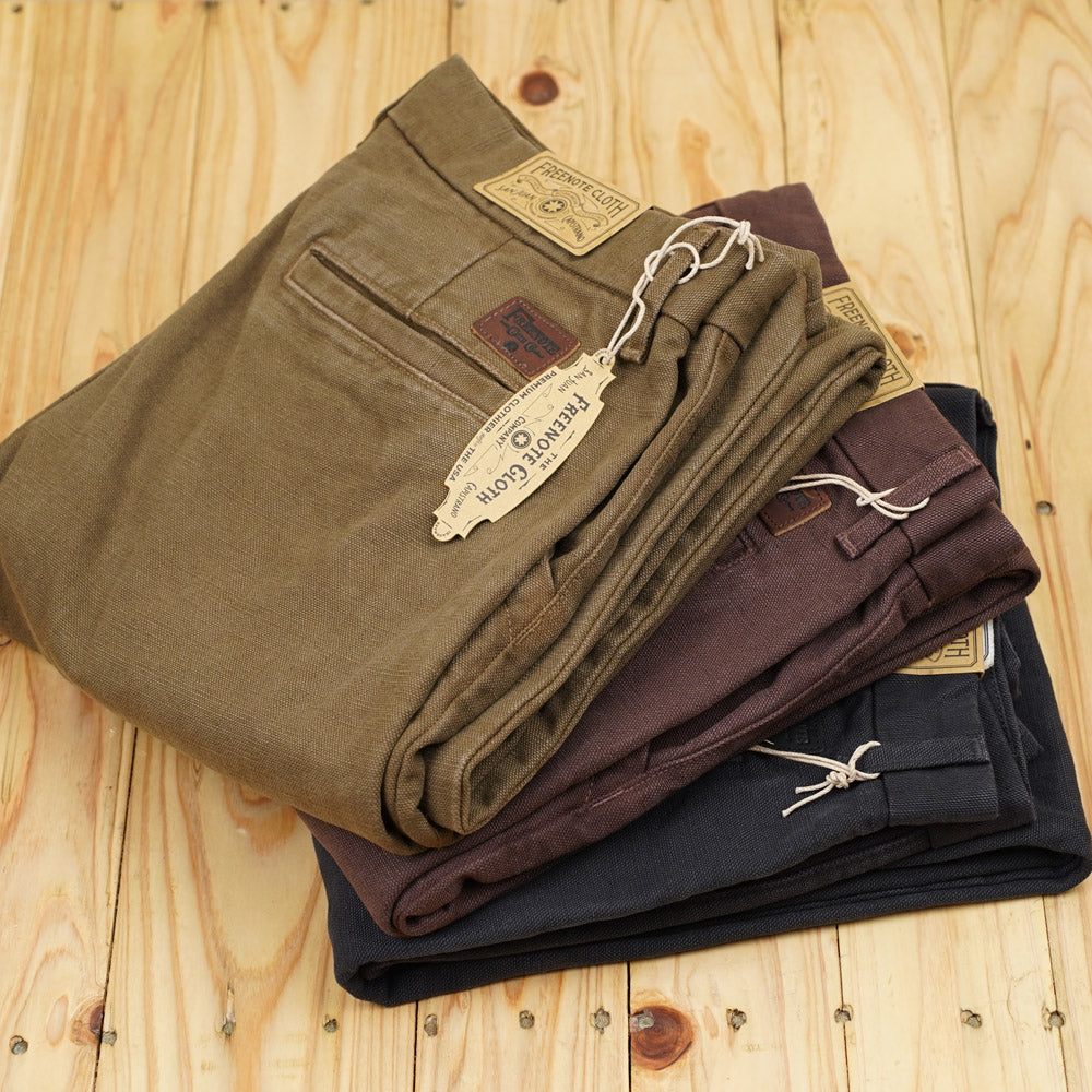 Freenote Cloth Workers Chino - 14oz Slub - Bark