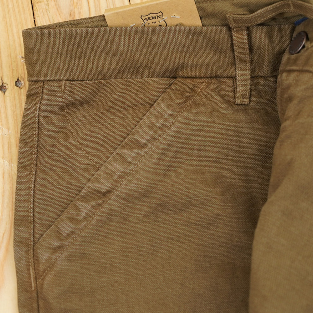 Freenote Cloth Workers Chino - 14oz Slub - Army