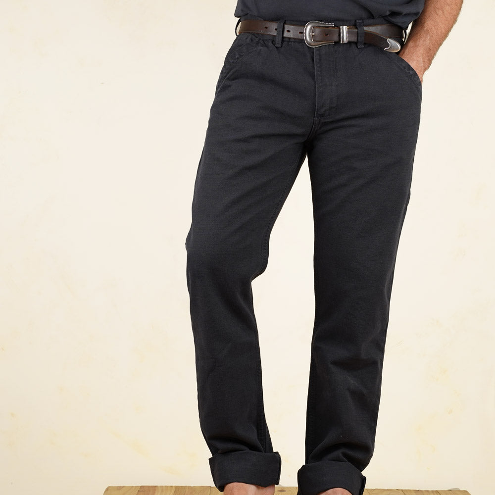 Freenote Cloth Workers Chino - 14oz Slub - Black