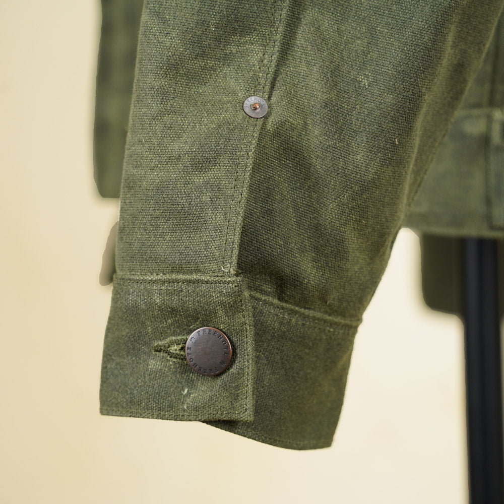 Freenote Cloth RJ-2 Jacket - 20z Waxed Canvas - Olive