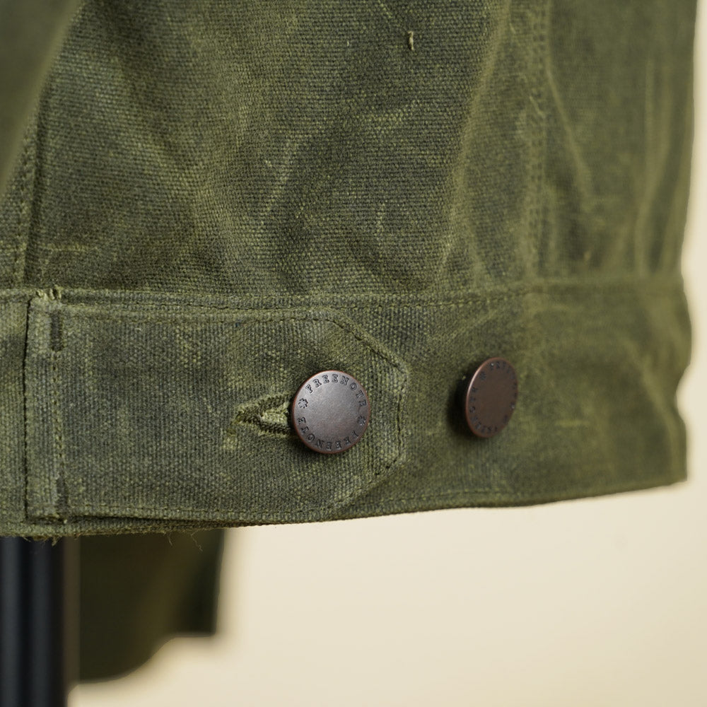 Freenote Cloth RJ-2 Jacket - 20z Waxed Canvas - Olive