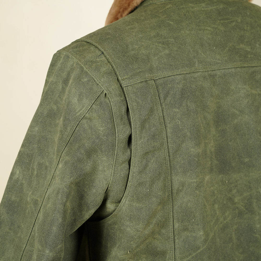 Freenote Cloth RJ-2 Jacket - 20z Waxed Canvas - Olive