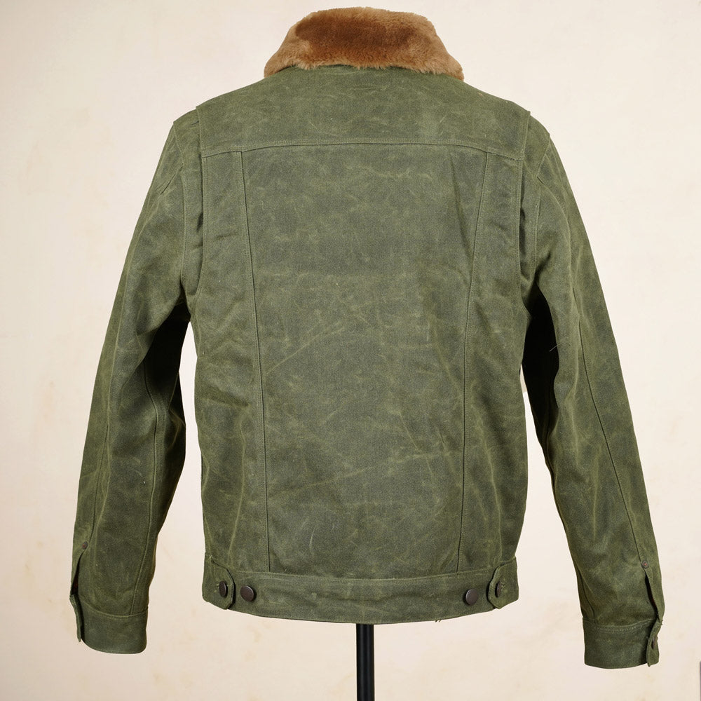 Freenote Cloth RJ-2 Jacket - 20z Waxed Canvas - Olive
