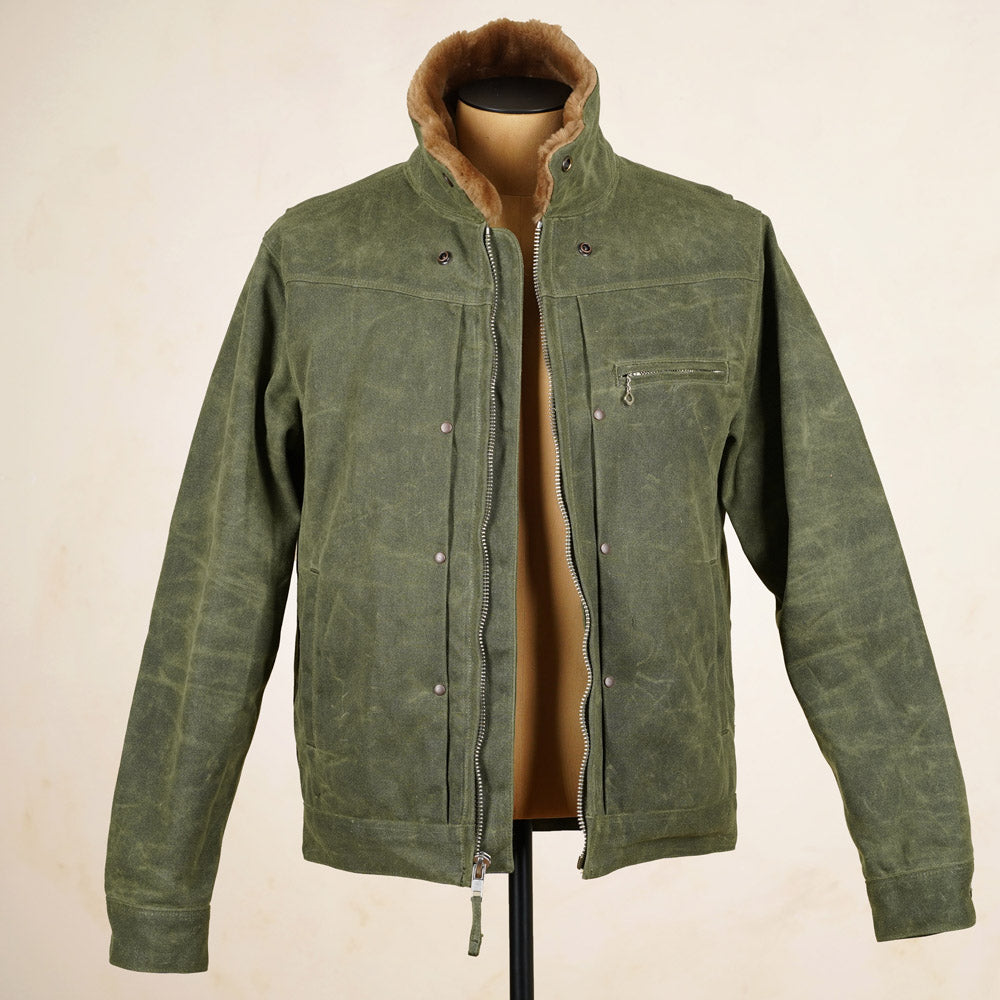 Freenote Cloth RJ-2 Jacket - 20z Waxed Canvas - Olive