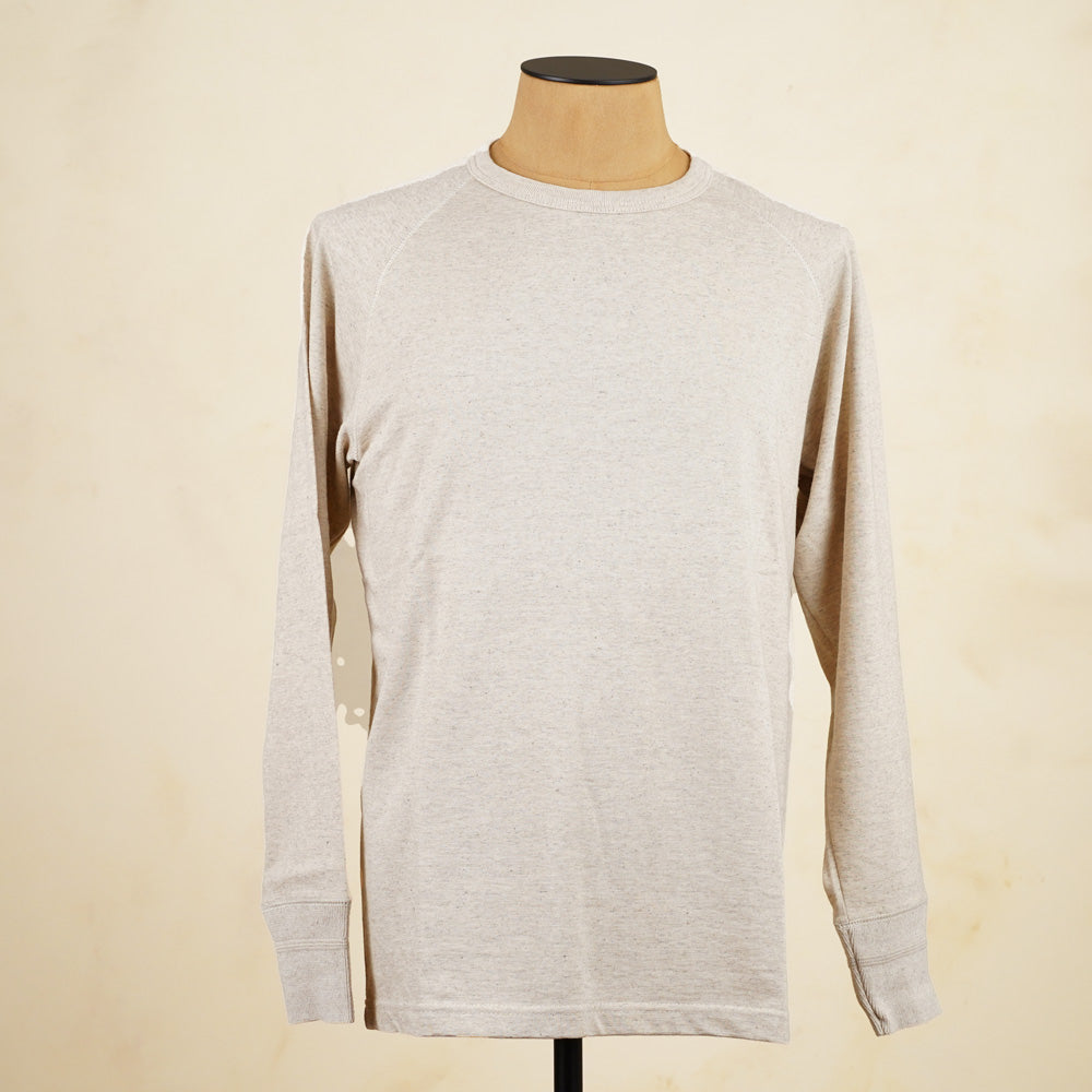 Heimat Raglan Long Sleeve Hemp/ Cotton T-Shirt – Seashell