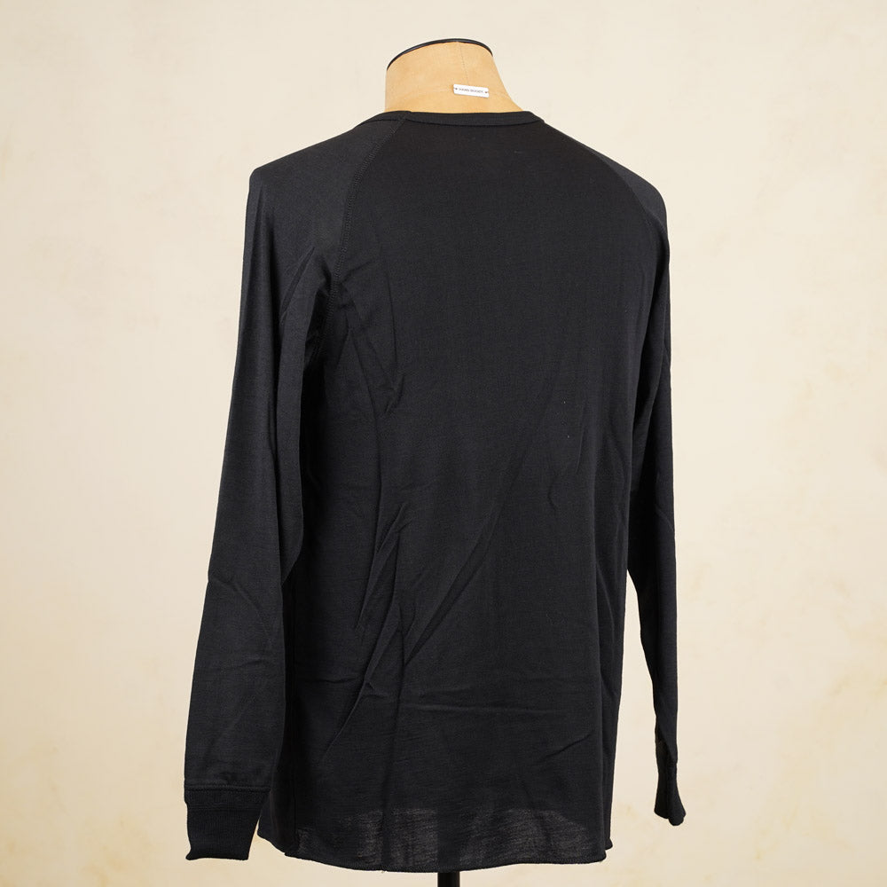 Heimat Raglan Merino Long Sleeve – Schwarz