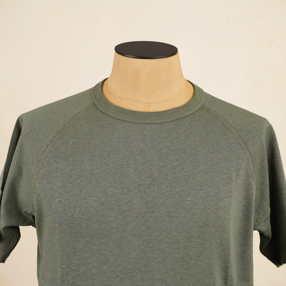 Heimat Raglan Short Sleeve Hemp/ Cotton T-Shirt – Military Green