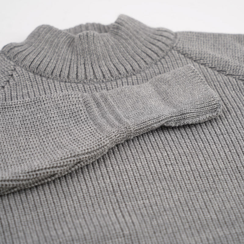 Heimat Textil Merino Raglan Sweater Battleship Grey