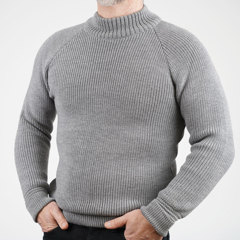 Heimat Textil Merino Raglan Sweater Battleship Grey