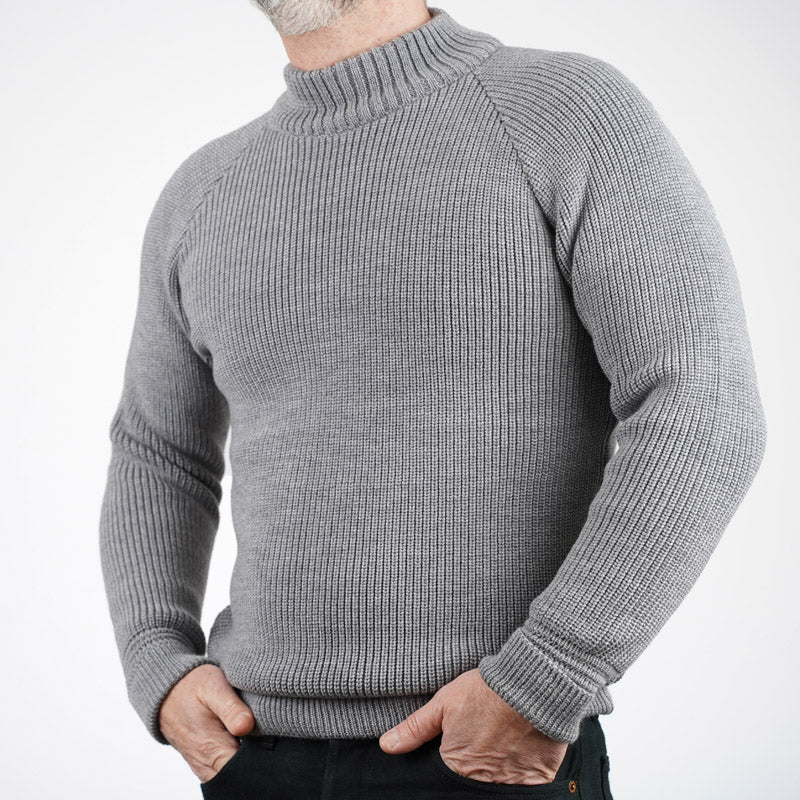 Heimat Textil Merino Raglan Sweater Battleship Grey