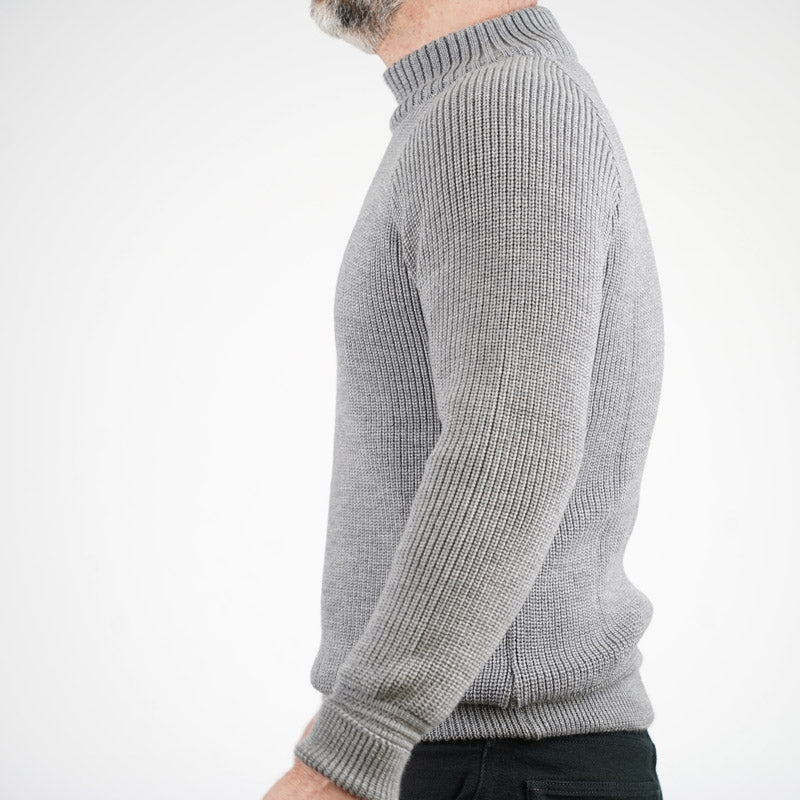 Heimat Textil Merino Raglan Sweater Battleship Grey