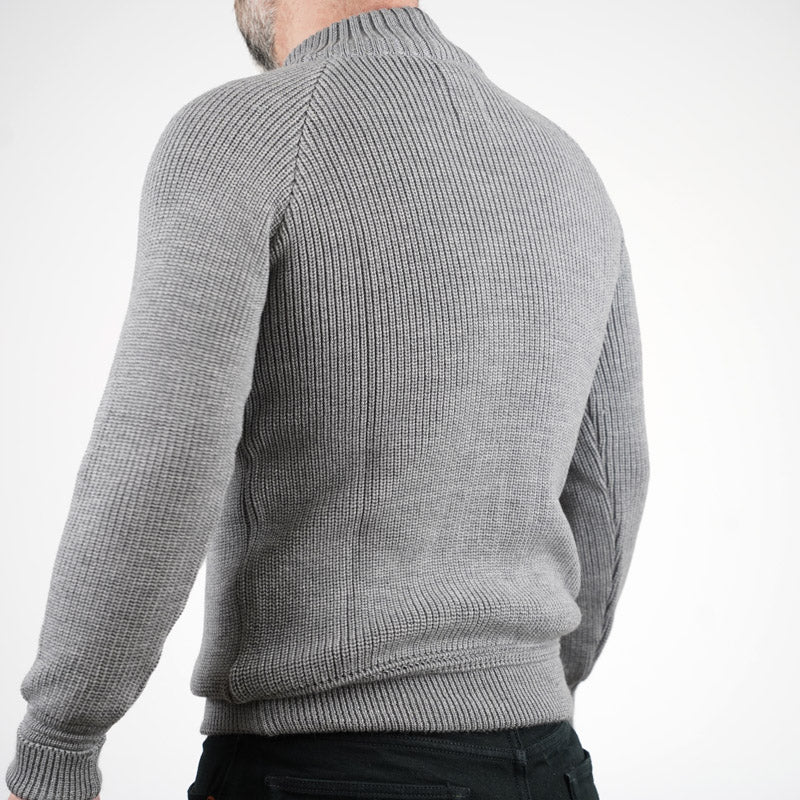 Heimat Textil Merino Raglan Sweater Battleship Grey