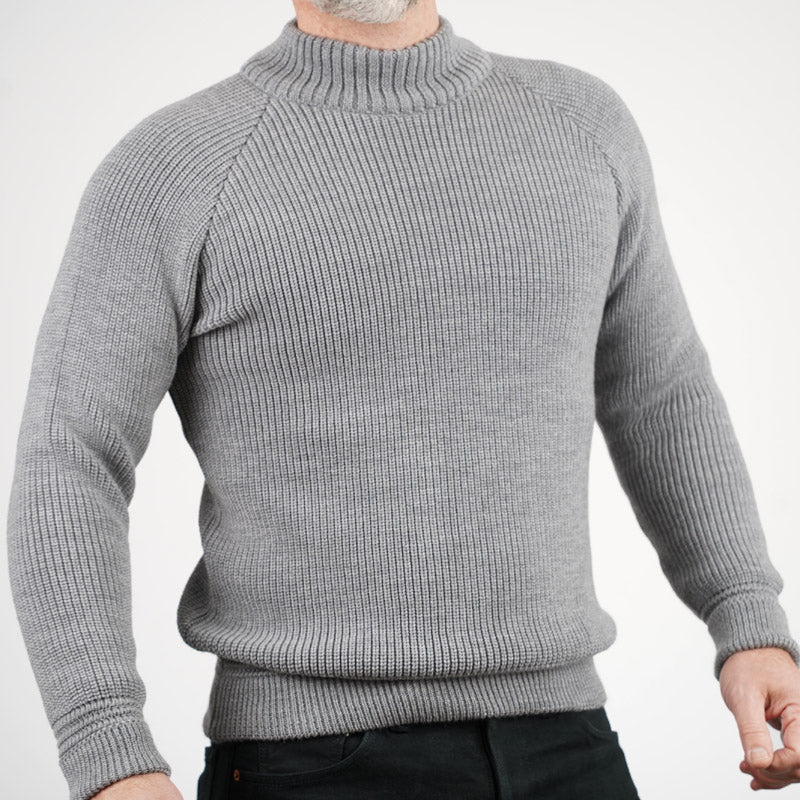 Heimat Textil Merino Raglan Sweater Battleship Grey