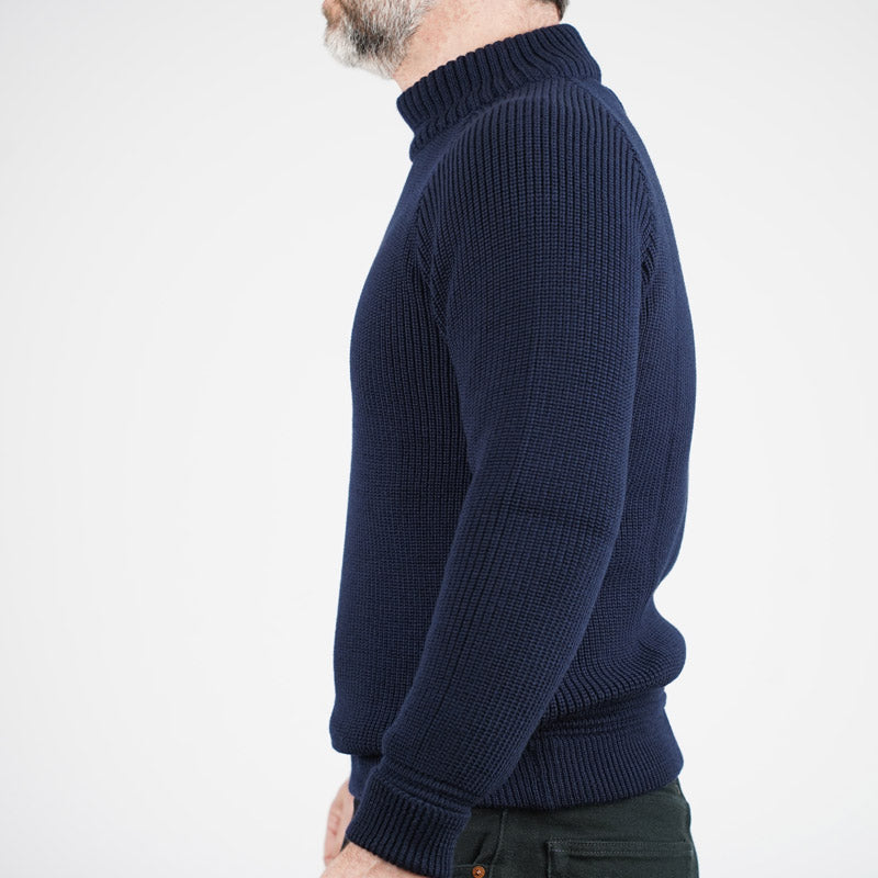 Heimat Textil Merino Raglan Sweater Ink Navy