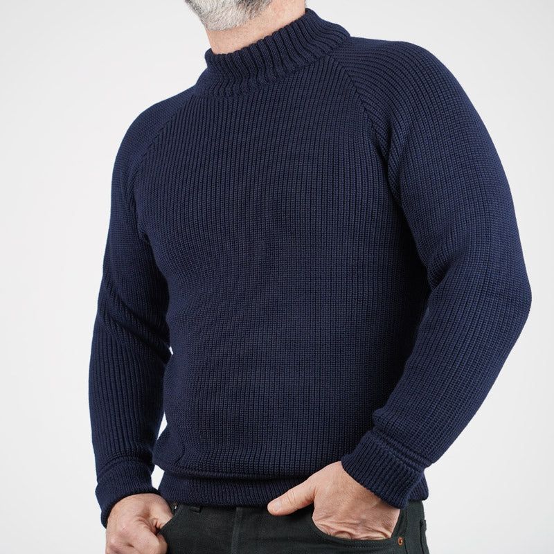 Heimat Textil Merino Raglan Sweater Ink Navy