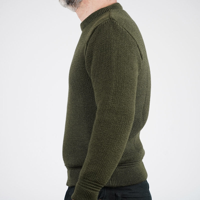 Heimat Textil Rundhals Crewneck Sweater Military Green