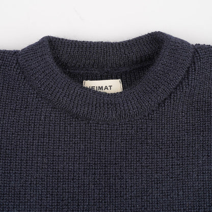 Heimat Textil Runhals crewneck sweater ink Navy