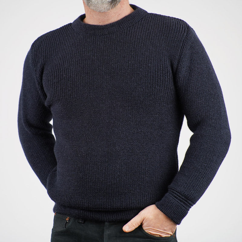 Heimat Textil Runhals crewneck sweater ink Navy