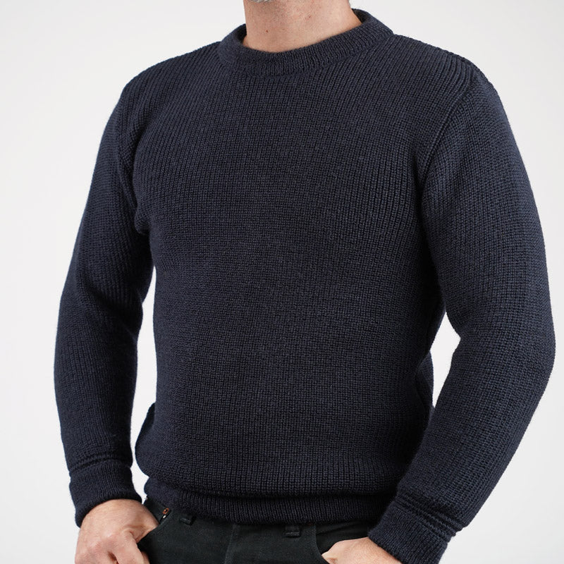 Heimat Textil Runhals crewneck sweater ink Navy