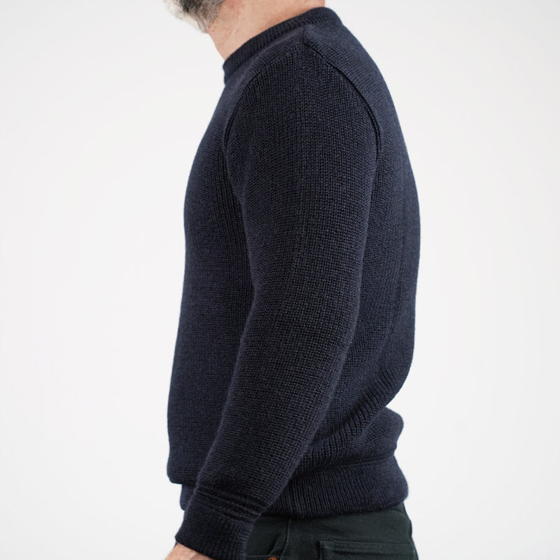 Heimat Textil Runhals crewneck sweater ink Navy