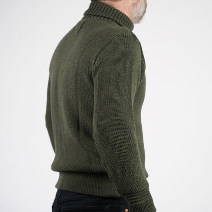 Heimat Textil U Boat Roll Neck Sweater Military Green