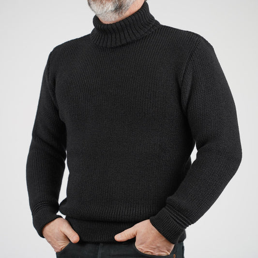 Heimat U Boat Roll Neck - Black