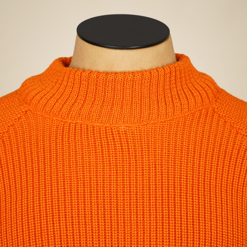 Heimat Merino Raglan Sweater - Rescue Orange