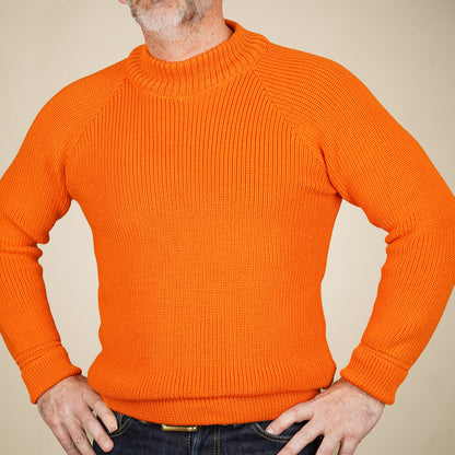 Heimat Merino Raglan Sweater - Rescue Orange