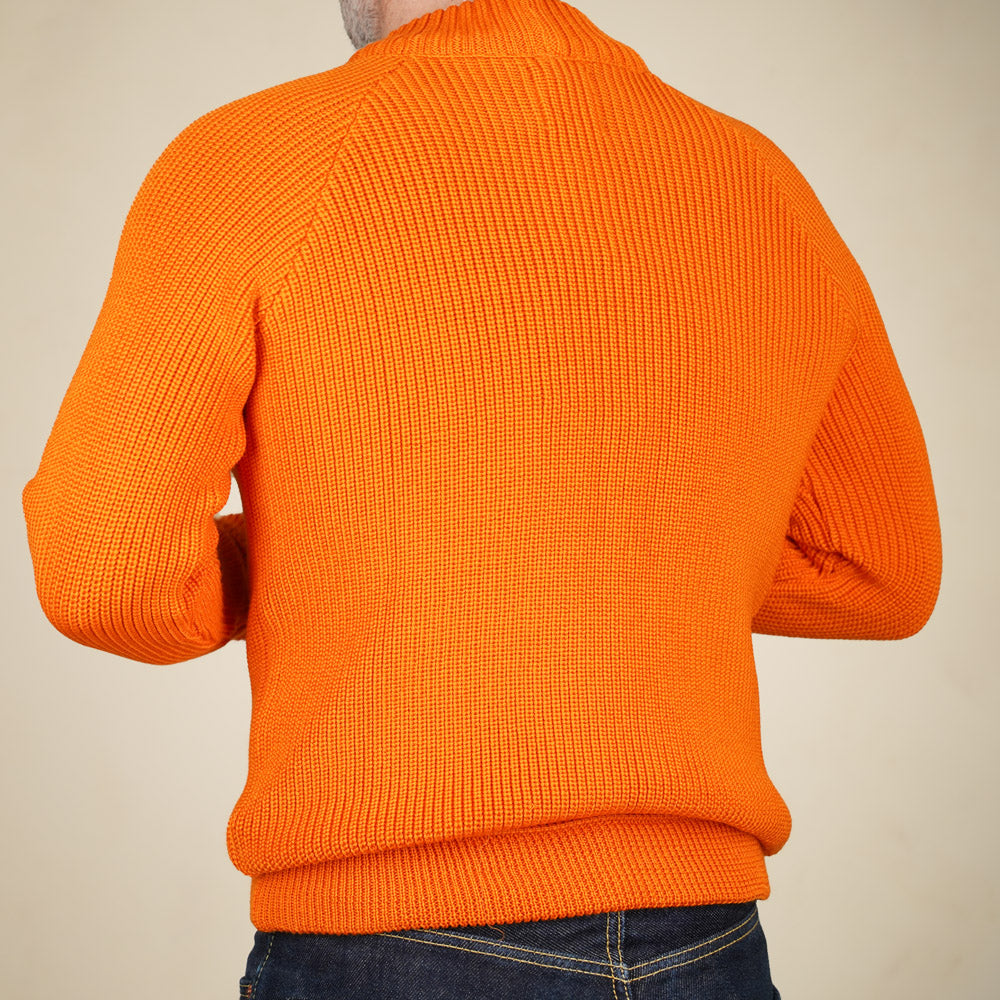 Heimat Merino Raglan Sweater - Rescue Orange