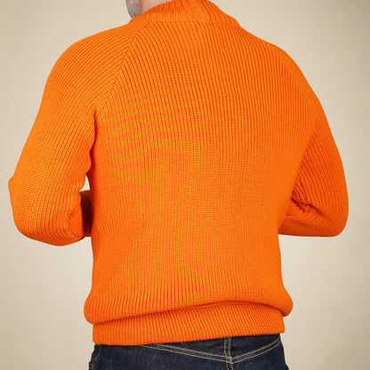 Heimat Merino Raglan Sweater - Rescue Orange
