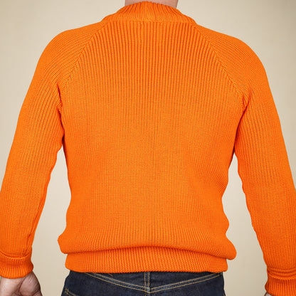 Heimat Merino Raglan Sweater - Rescue Orange