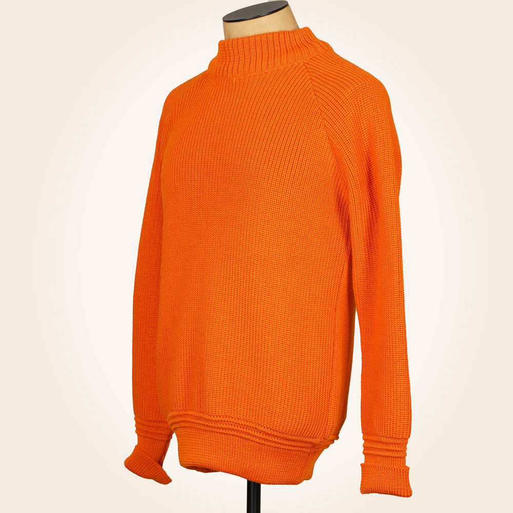 Heimat Merino Raglan Sweater - Rescue Orange