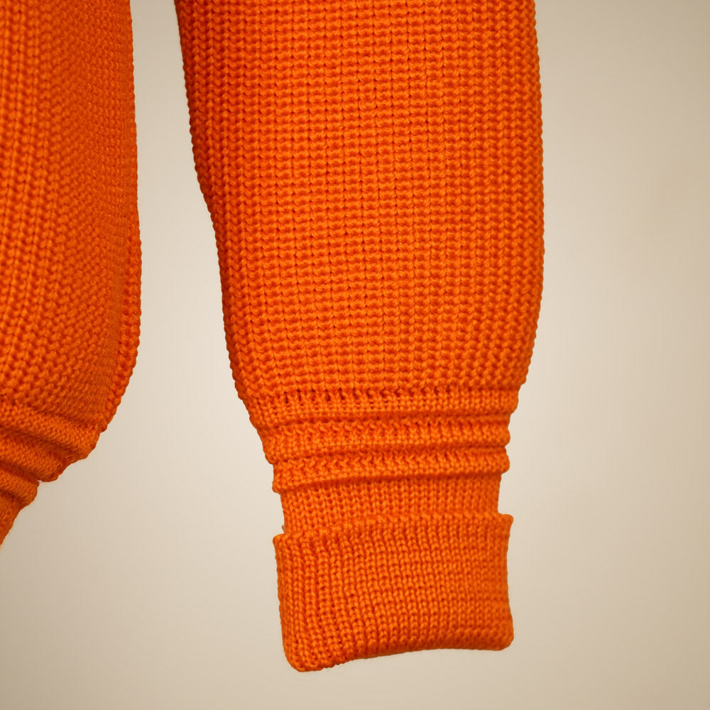 Heimat Merino Raglan Sweater - Rescue Orange