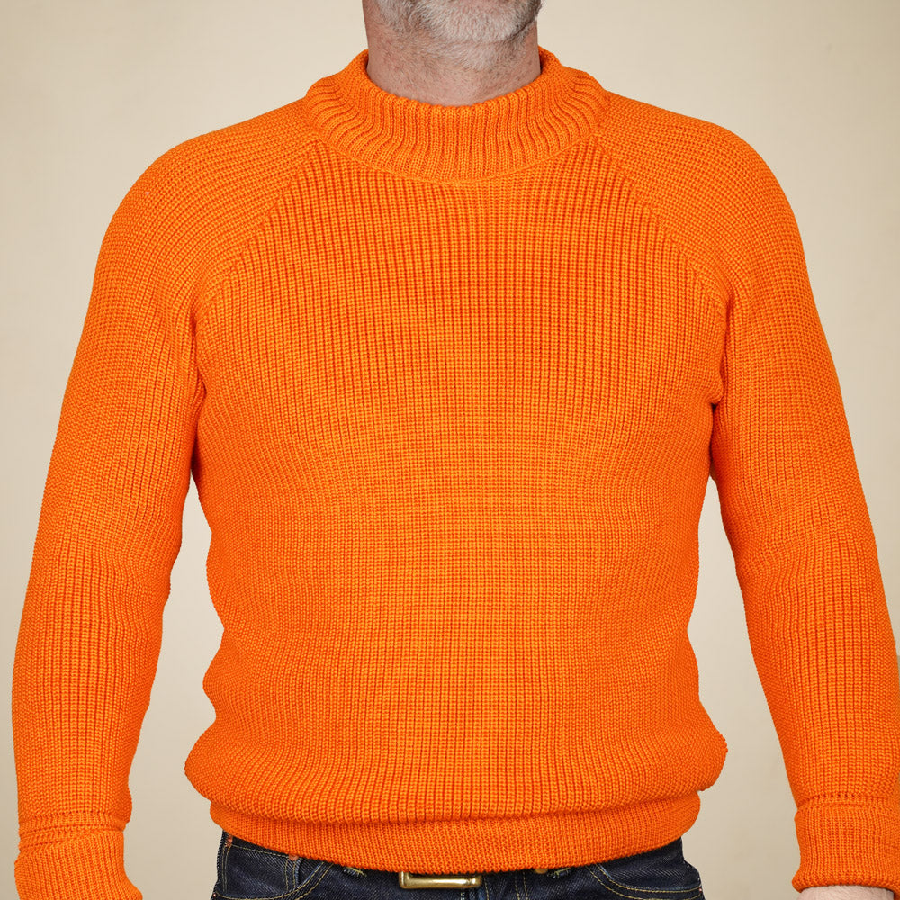 Heimat Merino Raglan Sweater - Rescue Orange