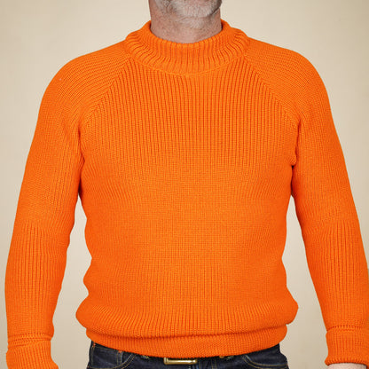 Heimat Merino Raglan Sweater - Rescue Orange