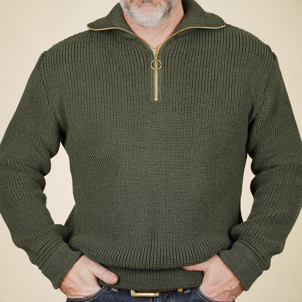 Heimat Skipper Sweater - Military Green