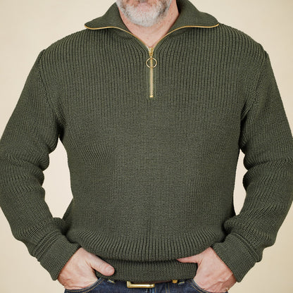Heimat Skipper Sweater - Military Green
