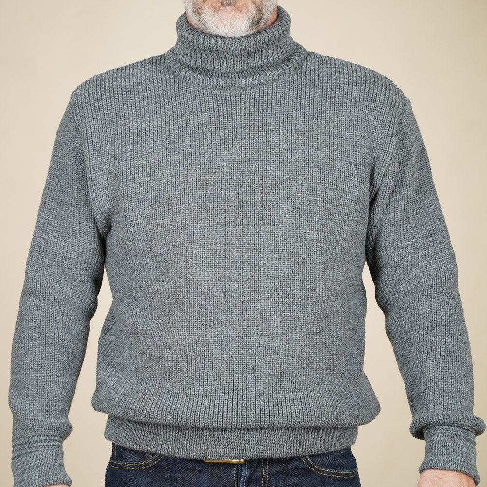 Heimat U Boat Roll Neck - Battleship Grey
