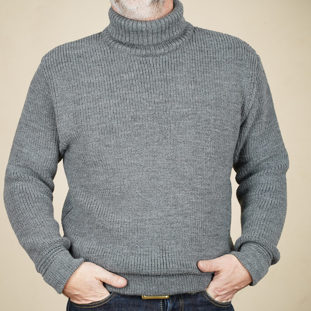 Heimat U Boat Roll Neck - Battleship Grey
