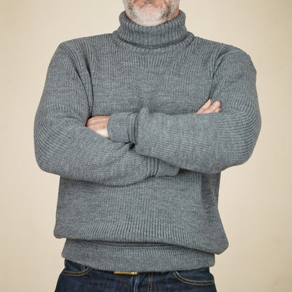 Heimat U Boat Roll Neck - Battleship Grey