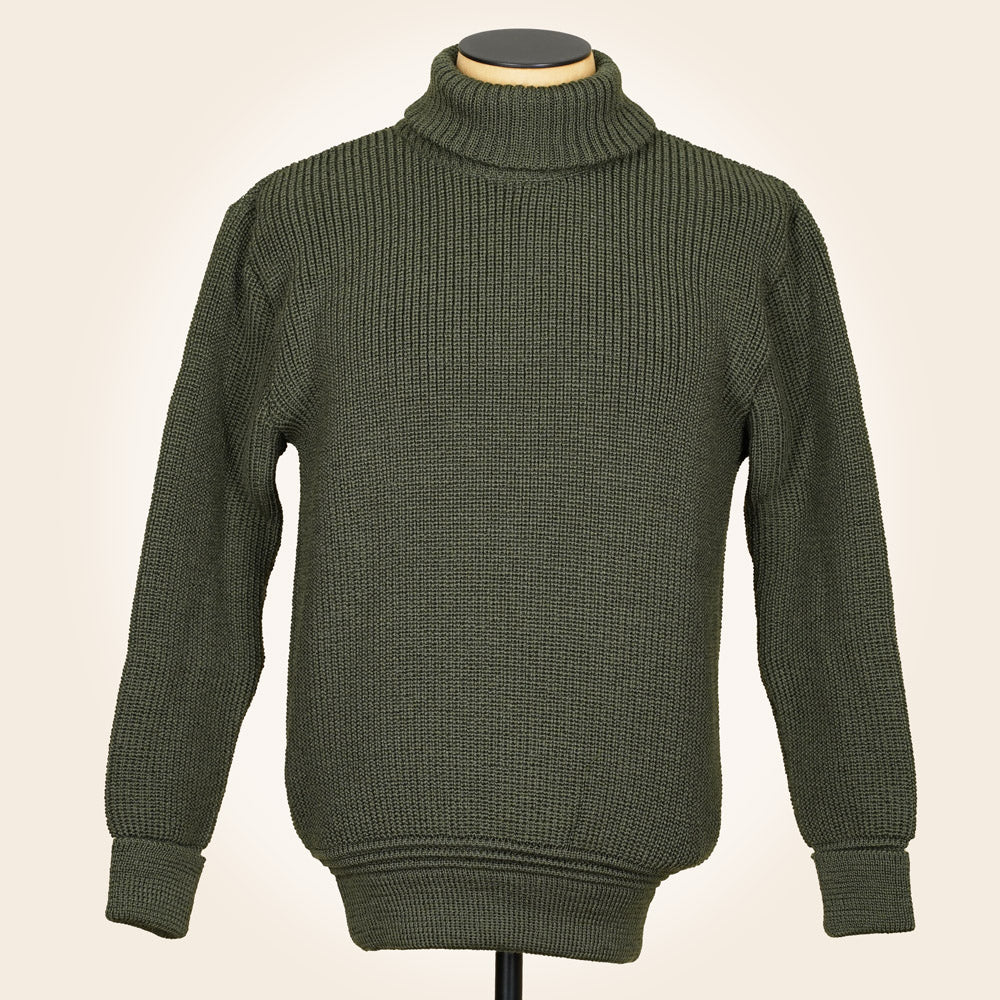 Heimat U Boat Roll Neck - Military Green
