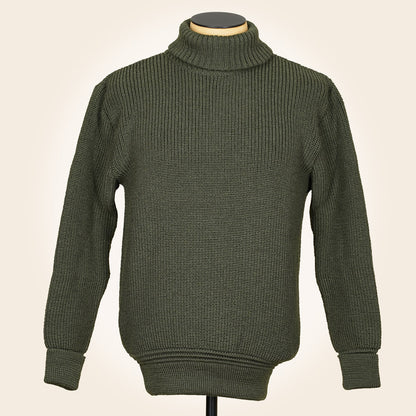 Heimat U Boat Roll Neck - Military Green