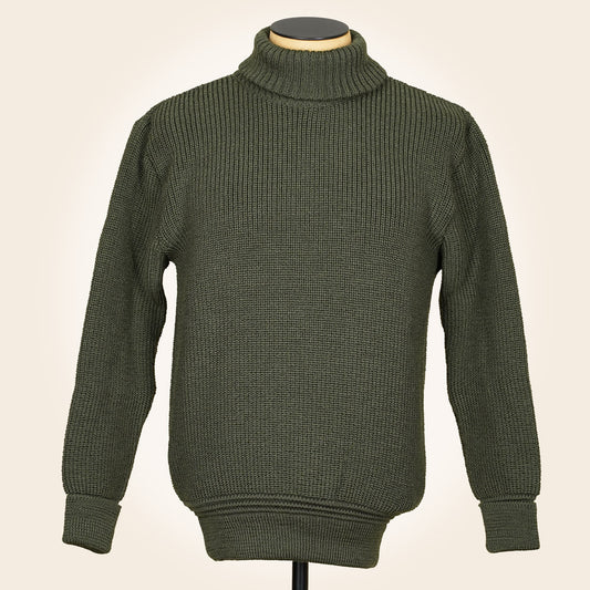 Heimat U Boat Roll Neck - Military Green