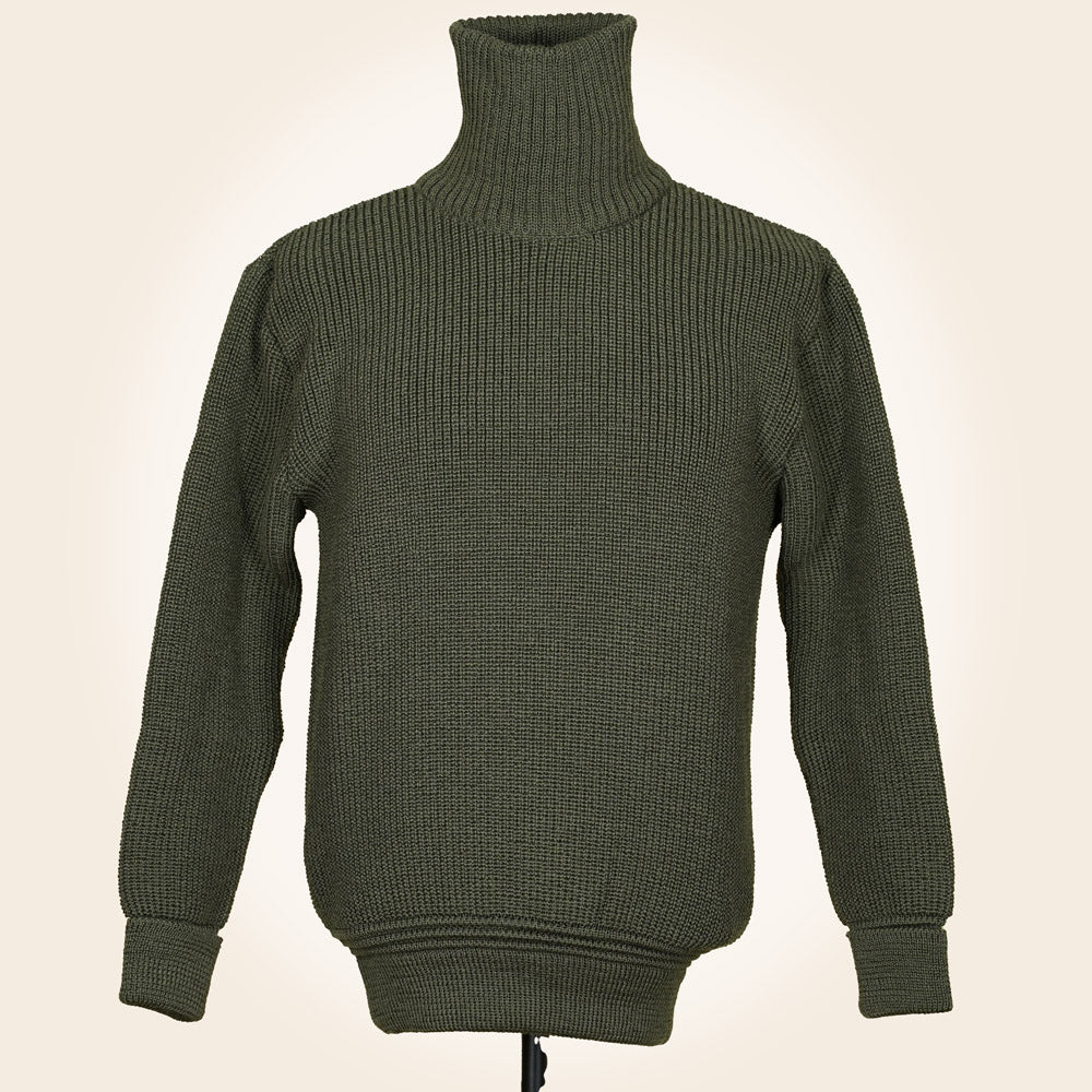 Heimat U Boat Roll Neck - Military Green