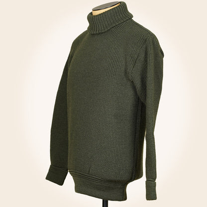 Heimat U Boat Roll Neck - Military Green