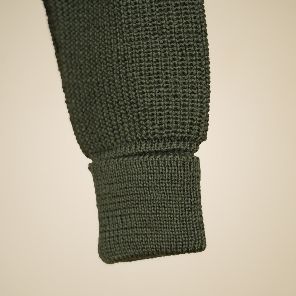 Heimat U Boat Roll Neck - Military Green