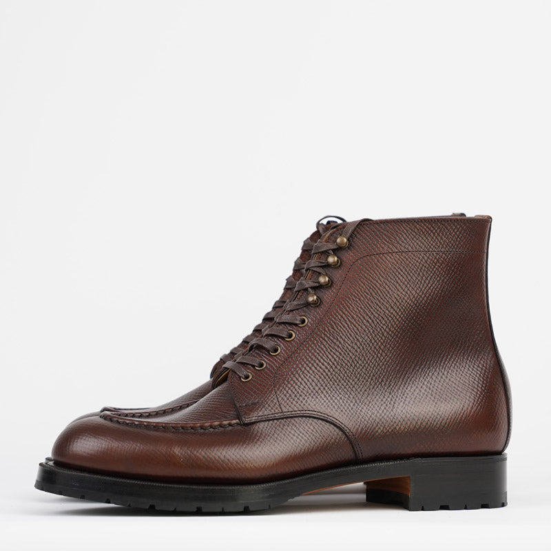 Joe Works Apron Front Derby Boots Brown Scotch Grain Leather