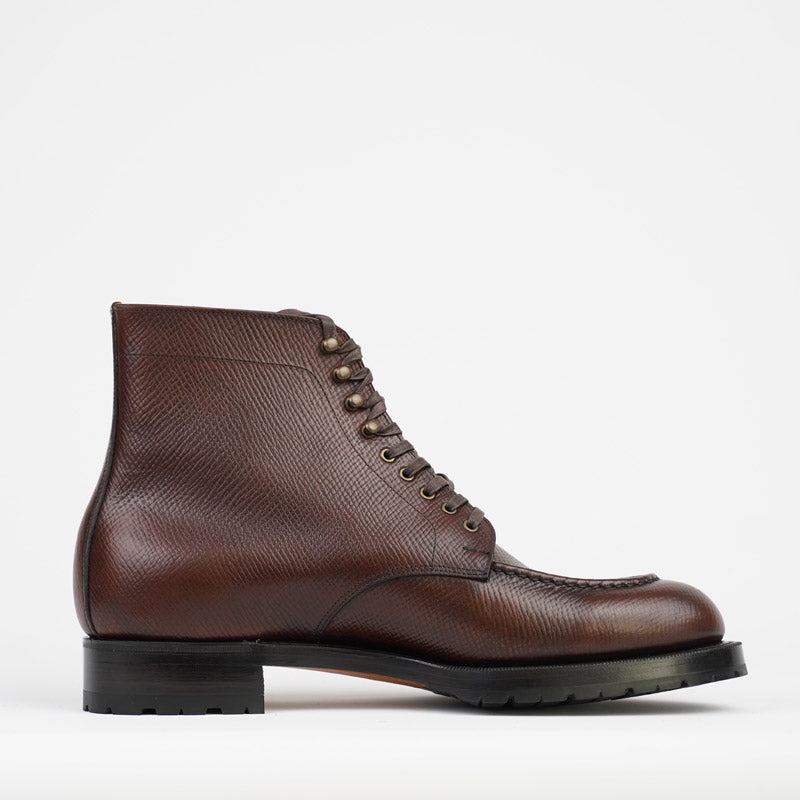 Joe Works Apron Front Derby Boots Brown Scotch Grain Leather